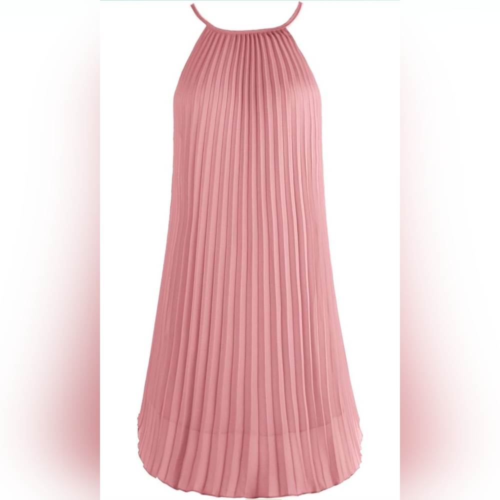 Pleated Midi Dress
